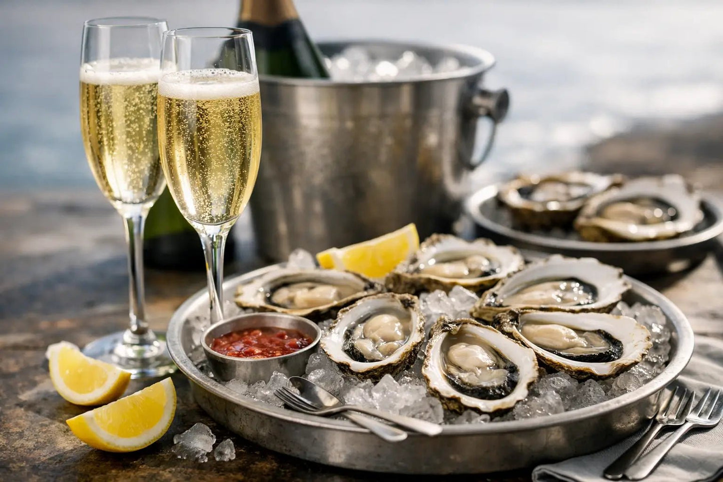 Abbinamenti ostriche Champagne: come sceglierli - Uveggiando