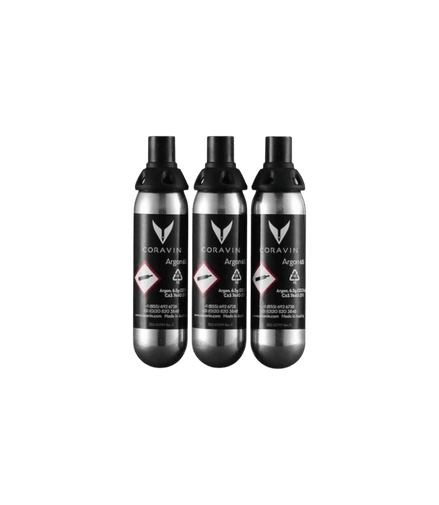Uveggiando - CORAVIN - Set di 3 Capsule di Gas Argon Puro (21ml)
